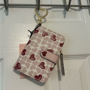 Juicy Couture Heart Pink Clay Follow Your Heart Tab Card Wallet